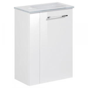 FACKELMANN Waschplatz-Set »SBC Gäste Bad«, 45cm rechts Weiß - weiss