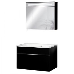 FACKELMANN Waschplatz-Set »KARA«, 80cm Anth 1Schub - grau