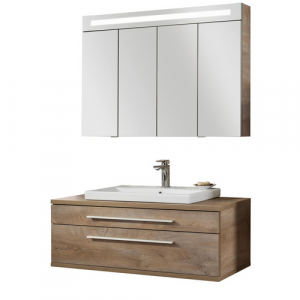 FACKELMANN Waschplatz-Set »STANFORD«, 110cm Nature Oak - braun