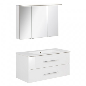 FACKELMANN Waschplatz-Set »B.PERFEKT«, 100cm SPS Weiß - weiss