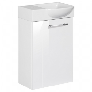 FACKELMANN Waschplatz-Set »SBC Gäste Bad«, 45cm rechts Weiß - weiss