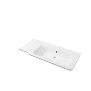 FACKELMANN Waschbecken »LUXOR«, rechts, BxHxT: 1.000x142x485 mm - weiss