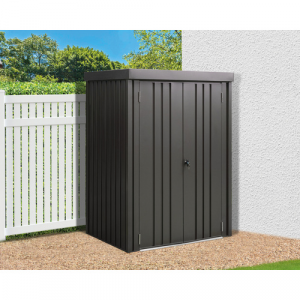 Mr. GARDENER Gerätehaus, Stahl, Flachdach, 1.21m² - grau