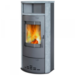 THERMIA Kaminofen »Dortmund«, grau, Naturstein, 7 kW, Dauerbrand geeignet