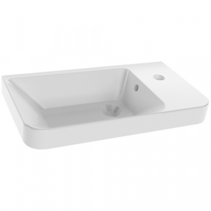 FACKELMANN Waschbecken »Milano«, BxHxT: 55,5x15,5x30 cm - weiss