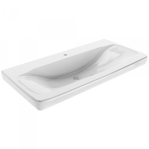 FACKELMANN Waschbecken »MILANO«, BxHxT: 88,3 x 16,8 x 54 cm - weiss