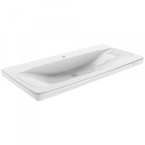 FACKELMANN Waschbecken »MILANO«, BxHxT: 107,3x16,8x54,3 cm - weiss