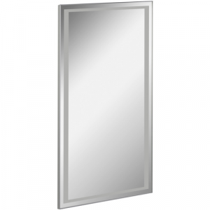FACKELMANN Spiegelelement, BxHxT: 40,5 x 70,5 x 2,2 cm, 6000 K, kaltweiß, 11.3W - grau