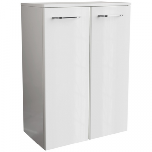 FACKELMANN Doppel-Midischrank »MILANO«, weiss, 2 Türen, BxHxT: 60,2 x 82,6 x 32 cm