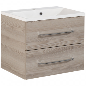 FACKELMANN Badmöbel-Set »B.clever«, Alaska-Esche, BxHxT: 60x50,8x46 cm - braun