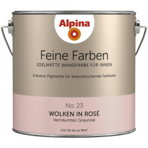 ALPINA FARBEN Wandfarbe »Feine Farben«, edelmatt, 2,5 l für ca. 20-30m² - rosa