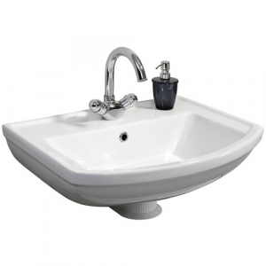 FACKELMANN Waschbecken »STAR«, BxHxT: 61x18,7x48,5 cm - weiss