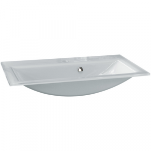 FACKELMANN Waschbecken »Glas«, BxHxT: 80x14,3x50,1 cm - weiss