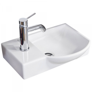 FACKELMANN Waschbecken »SBC Gäste Bad«, BxHxT: 45,5x14,5x32 cm - weiss