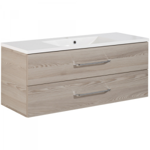 FACKELMANN Badmöbel-Set »B.clever«, Alaska-Esche, BxHxT: 120x50,8x46 cm - braun