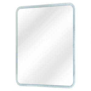 FACKELMANN Spiegelelement, BxHxT: 45 x 73 x 2,7 cm, 6000 K, kaltweiß, 10W - grau