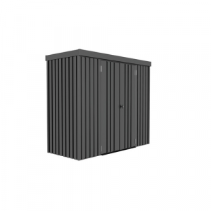 Mr. GARDENER Geräteschrank, BxHxL: 213 x 185 x 98 cm, abschließbar - grau