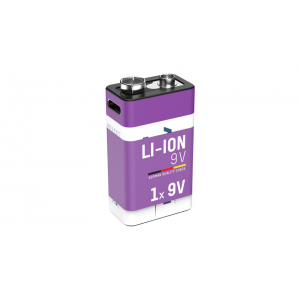 Ansmann Li-Ion Akku 9 V E-Block mit USB-C-Ladebuchse, 9 V, 340 mAh