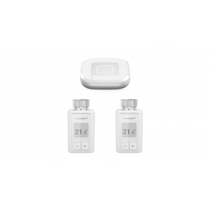 Homematic IP Smart Home Set Raumklima mit Access Point 2 und 2x Heizkörperthermostat – flex