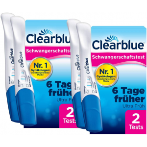 Clearblue Schwangerschaftstest Frühtest frühe Erkennung 2 x 2 Tests