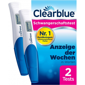 Clearblue Schwangerschaftstest mit Worten & Wochenbestimmung 2 Stück