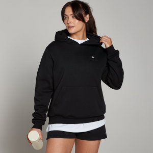 MP Damen Basics Kapuzenpulli in klassischer Passform – Schwarz - XXS