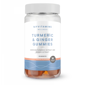 Kurkuma-und-Ingwer-Fruchtgummis - 60GUMMIES, 30Portionen - Pfirsich