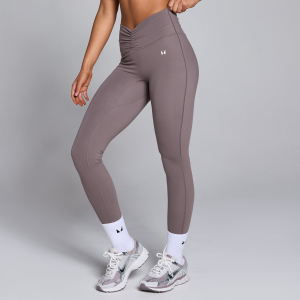 MP Damen Tempo Leggings mit geraffter Vorderseite – Mokka - XL
