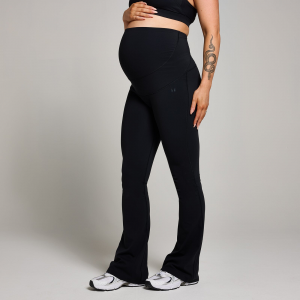 MP Damen Umstands-Schlagleggings Über dem Babybauch – Schwarz - XS