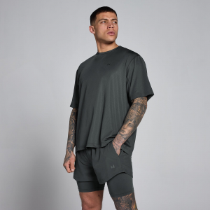 MP Herren Hybrid Oversized Mesh-T-Shirt – Vintage-Schwarz - XS