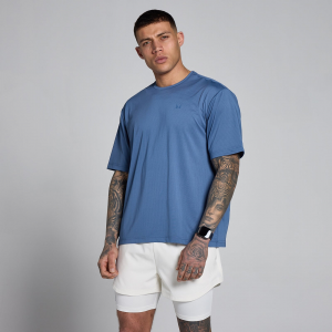 MP Herren Hybrid Oversized Mesh T-Shirt – Schieferblau - XS