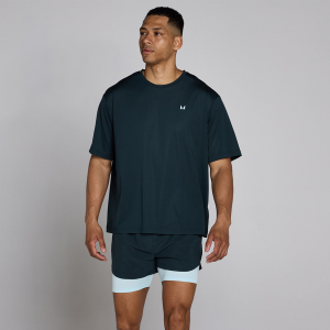 MP Herren Hybrid Oversized Mesh T-Shirt – Verwaschenes Blau - XS