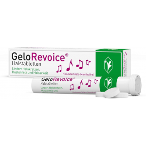 GeloRevoice Halstabletten Holunderblüte - Mentholfrei 20 Lutschtabletten