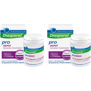 Magnesium Diasporal pro Depot Schneller Einschlafen 2 x 30 Tabletten