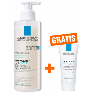 La Roche Posay Effaclar H Iso-Biome Reinigungscreme 390 ml + gratis Lipikar Syndet AP+ 15 ml