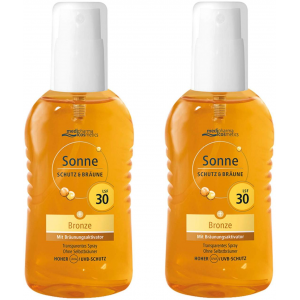 medipharma cosmetics Sonne Schutz & Bräune Bronze LSF 30 2 x 200 ml Pumpspray
