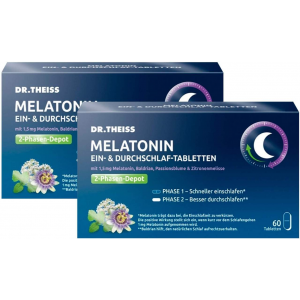 Dr.Theiss Melatonin Ein- & Durchschlaf Tabletten 2 x 60 Stück