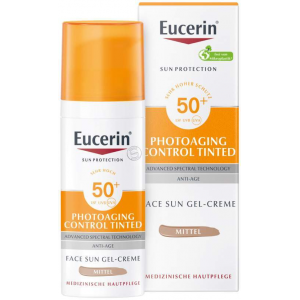 Eucerin Sun Photoaging Control Tinted Face Gel-Creme LSF 50+ Mittel 50 ml