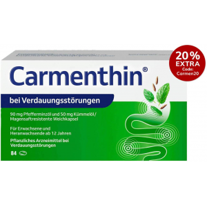 Carmenthin bei Verdauungsstörungen 84 magensaftresistente Weichkapseln