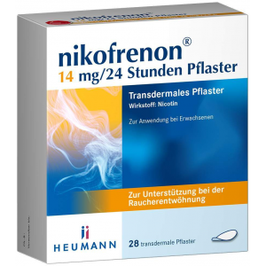 Nikofrenon 14 mg je 24 Stunden transdermale Pflaster 28 Stück