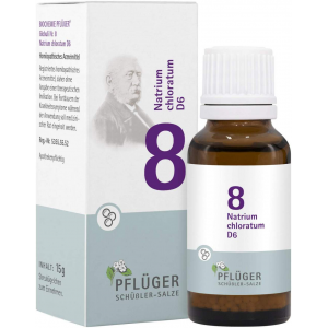 Biochemie Pflüger Nr. 8 Natrium Chloratum D6 15 G Globuli