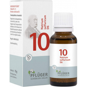 Biochemie Pflüger Nr. 10 Natrium Sulfuricum D6 15 G Globuli