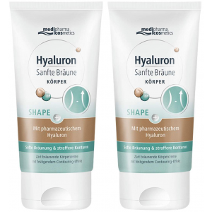 medipharma cosmetics Hyaluron Sanfte Bräune Shape Körperpflege 2 x 150 ml Creme