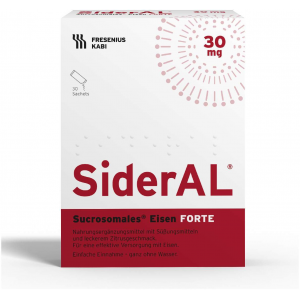 Sideral Eisen Forte 30 mg Zitrusfrucht Sach.Granulat 30 Stück