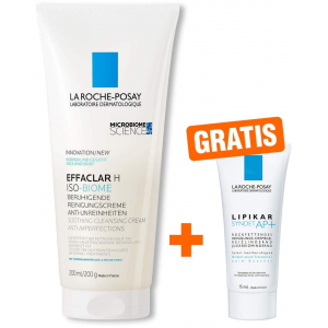 La Roche Posay Effaclar H Iso-Biome Reinigungscreme 200 ml + gratis Lipikar Syndet AP+ 15 ml
