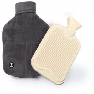 Vital Comfort Vibro-Warm Massage-Wärmflasche Grau 1 Stück