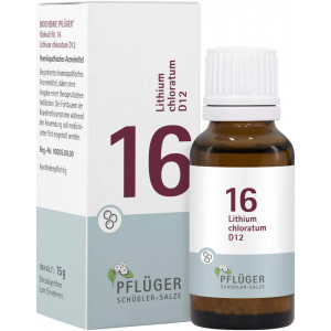 Biochemie Pflüger Nr. 16 Lithium Chloratum D12 15 G Globuli
