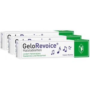 GeloRevoice Halstabletten Cassis Menthol 3 x 20 Lutschtabletten