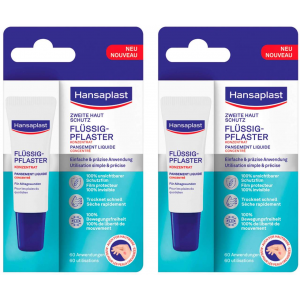 Hansaplast Zweite Haut Schutz Flüssig-Pflaster 2 x 10 ml Konzentrat