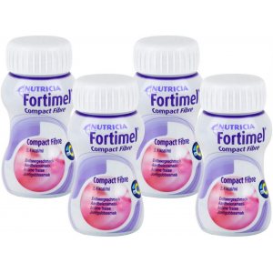 Fortimel Compact Fibre Erdbeere 8 X 4 X 125 ml Flüssigkeit